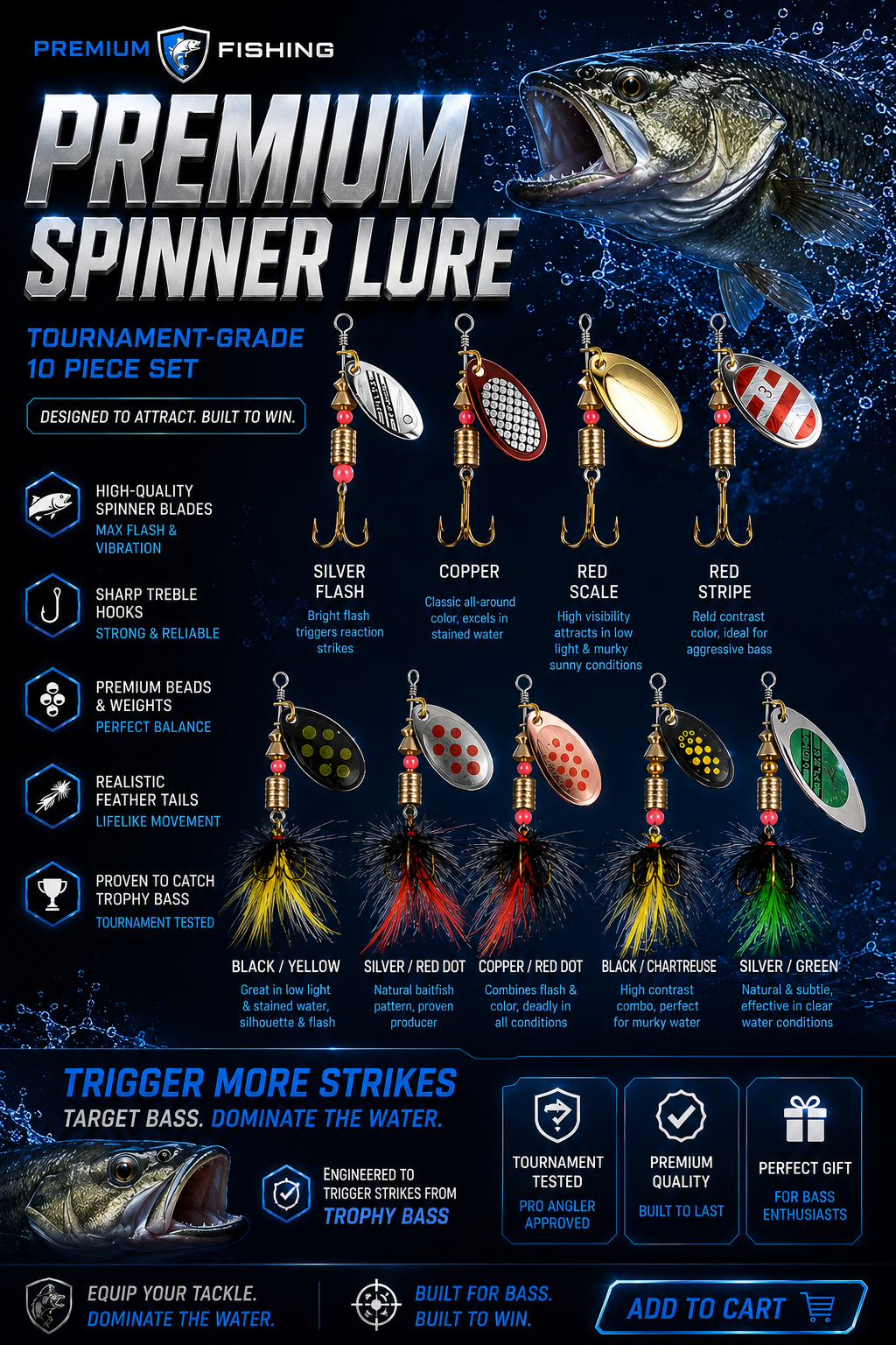 Spoon Spinner Lures
